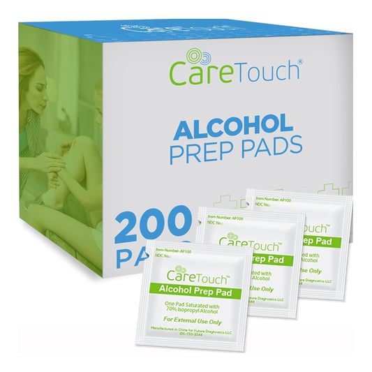 Alcohol Wipes | Individually Wrapped Alcohol Prep Pads with 70% Isopropyl Alcohol Great for Medical & First Aid Kits | Sterile Antiseptic 2-Ply Alcohol Swabs - 200 count
