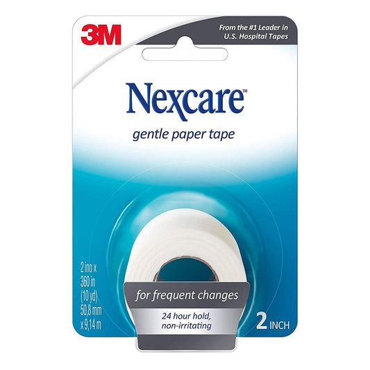 Nexcare Gentle Paper First Aid Tape 2 Inches X 10 Yards Pack of 6